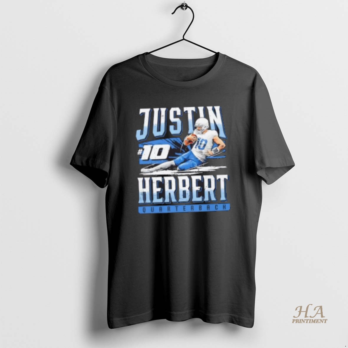 Official Justin Herbert Los Angeles Chargers Slide T Shirt