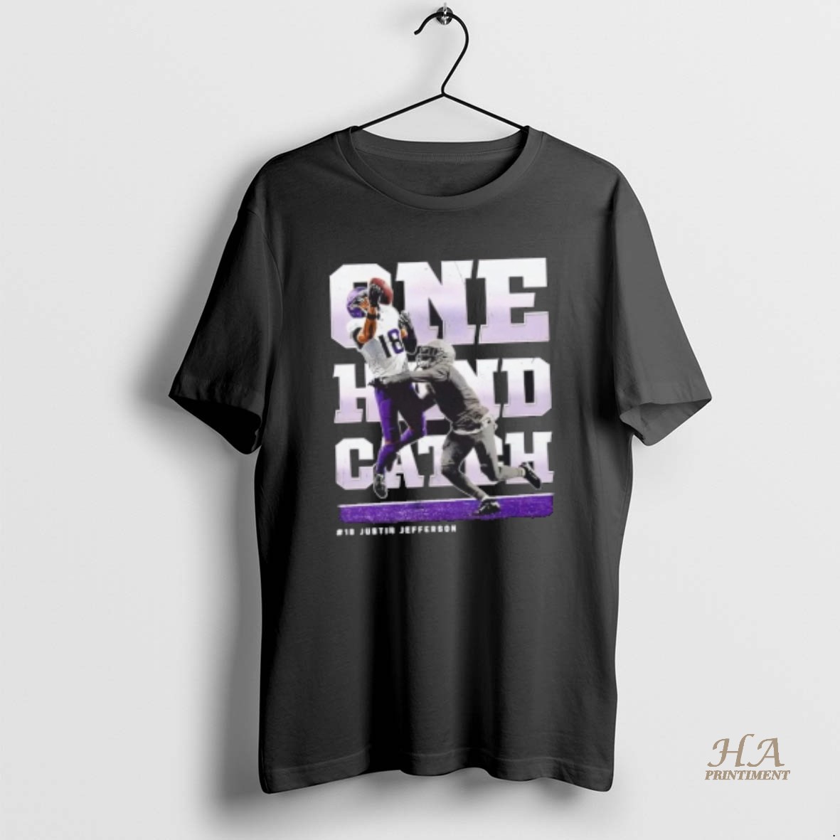 Official Justin Jefferson Minnesota Vikings One Hand Catch T Shirt