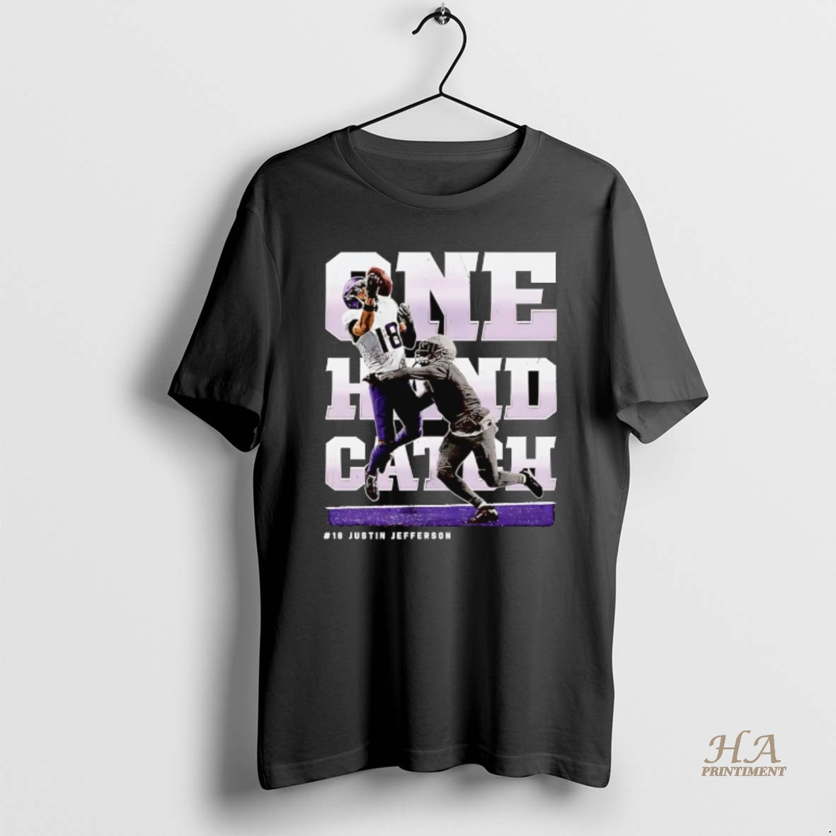 Official Justin Jefferson One Hand Catch Minnesota Vikings T Shirt