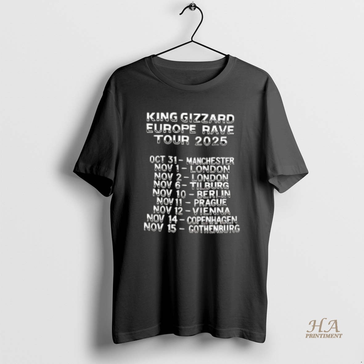 Official King Gizzard Europe Rave Tour 2025 Ceramic Ceramic And Classic Dad Cap T Shirt