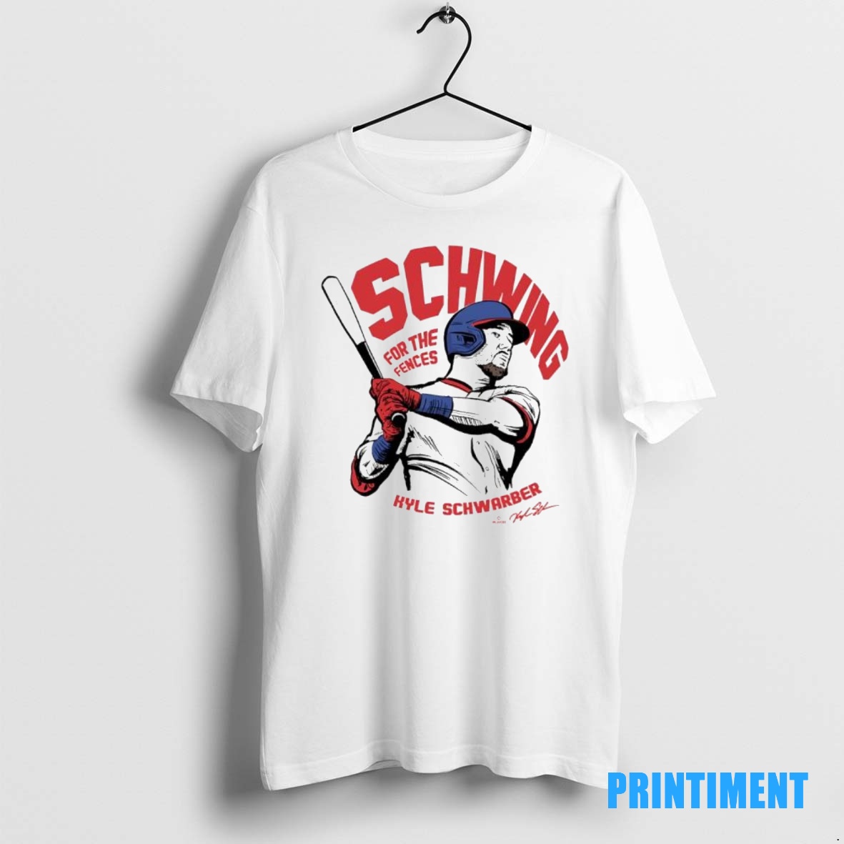 Official Kyle Schwarber Philadelphia Baseball Schwing For The Fences Signature Moment Tee Sweater Hoodie