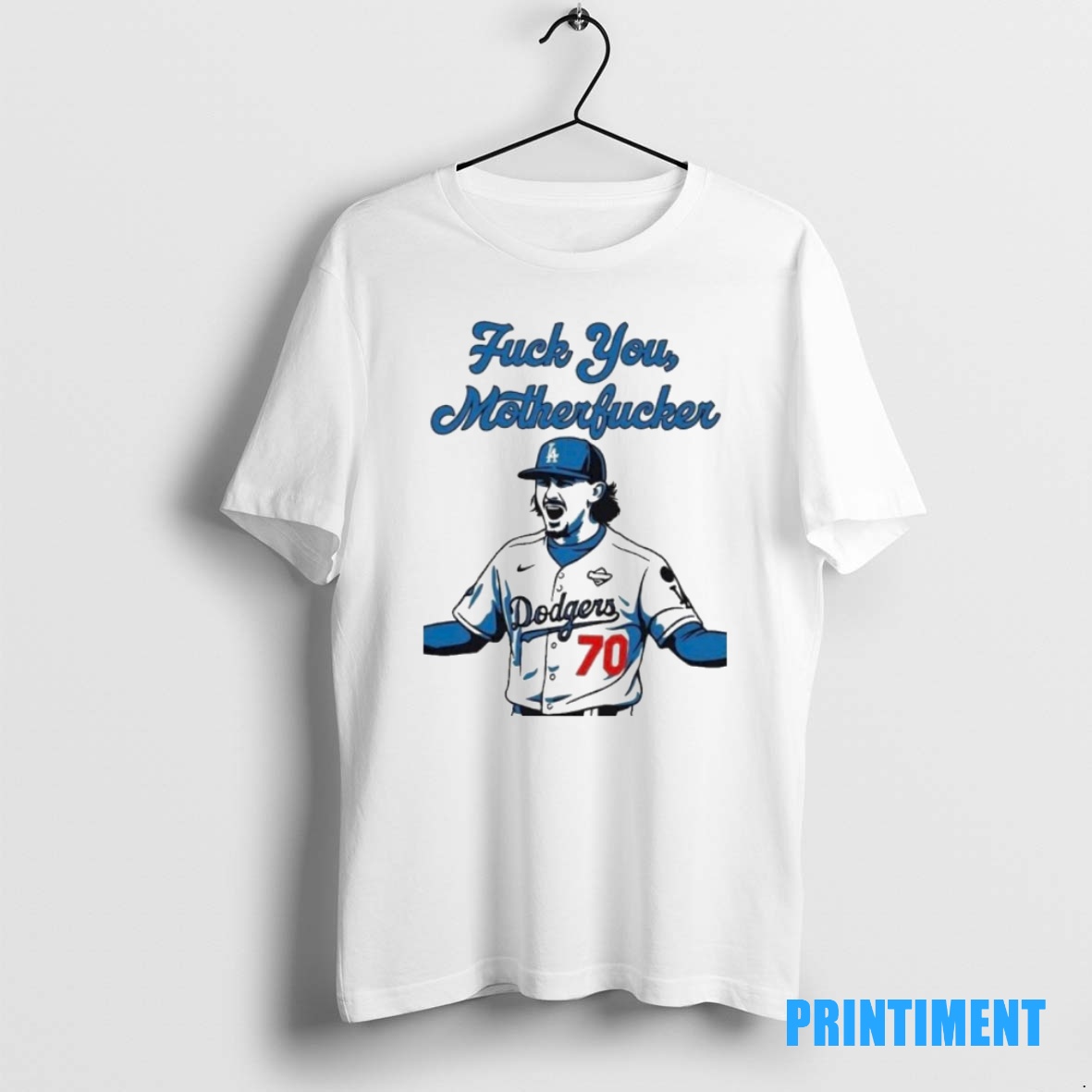 Official La Dodgers Justin Wrobleski Fuck You Motherfucker Tee Sweater Hoodie