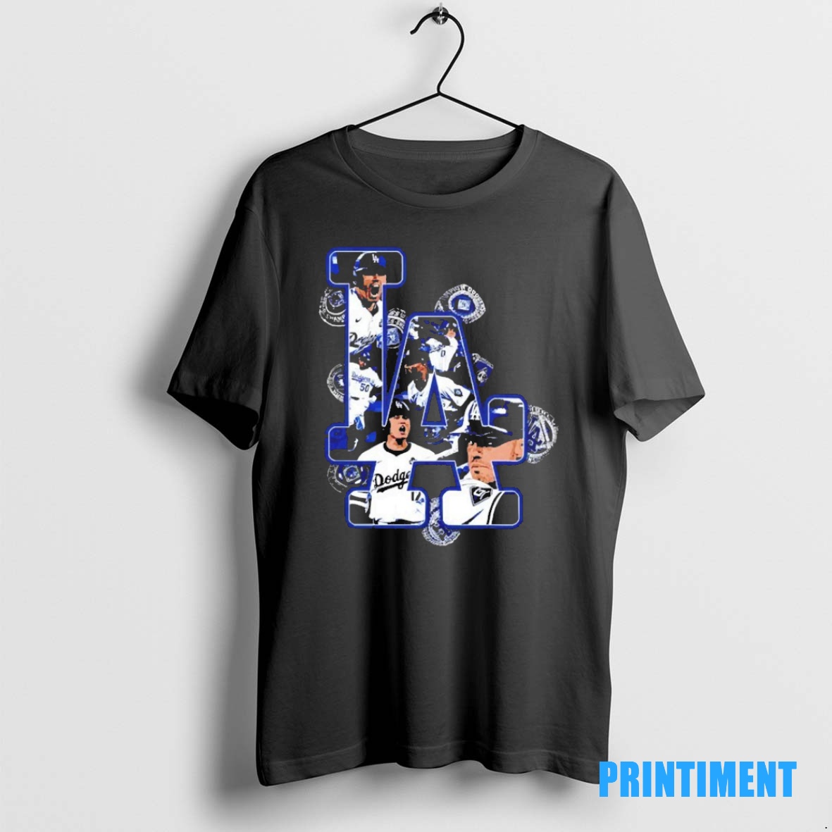 Official La Los Angeles Dodgers Player Rings Graphic Tee Sweater Hoodie