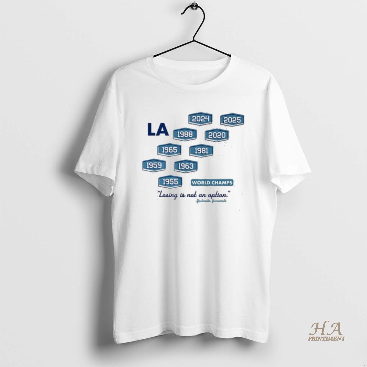 Official Los Angeles Baseball Nine Time World Champs Shirt