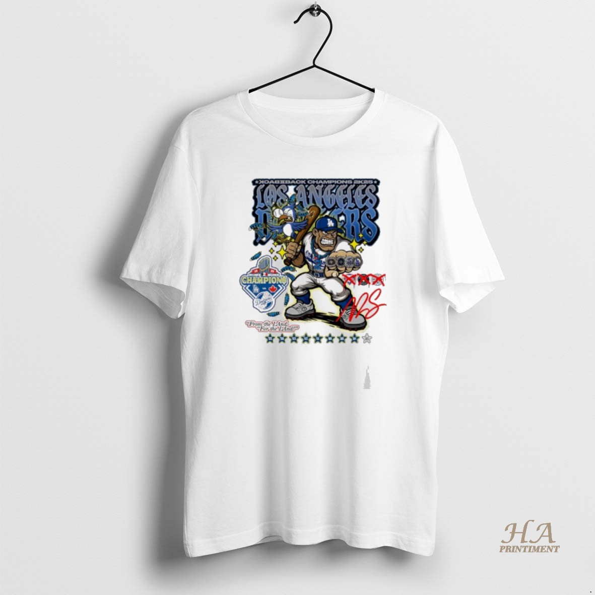 Official Los Angeles Dodgers Back 2k25 Champions None 2 Some Cartoon T Shirt