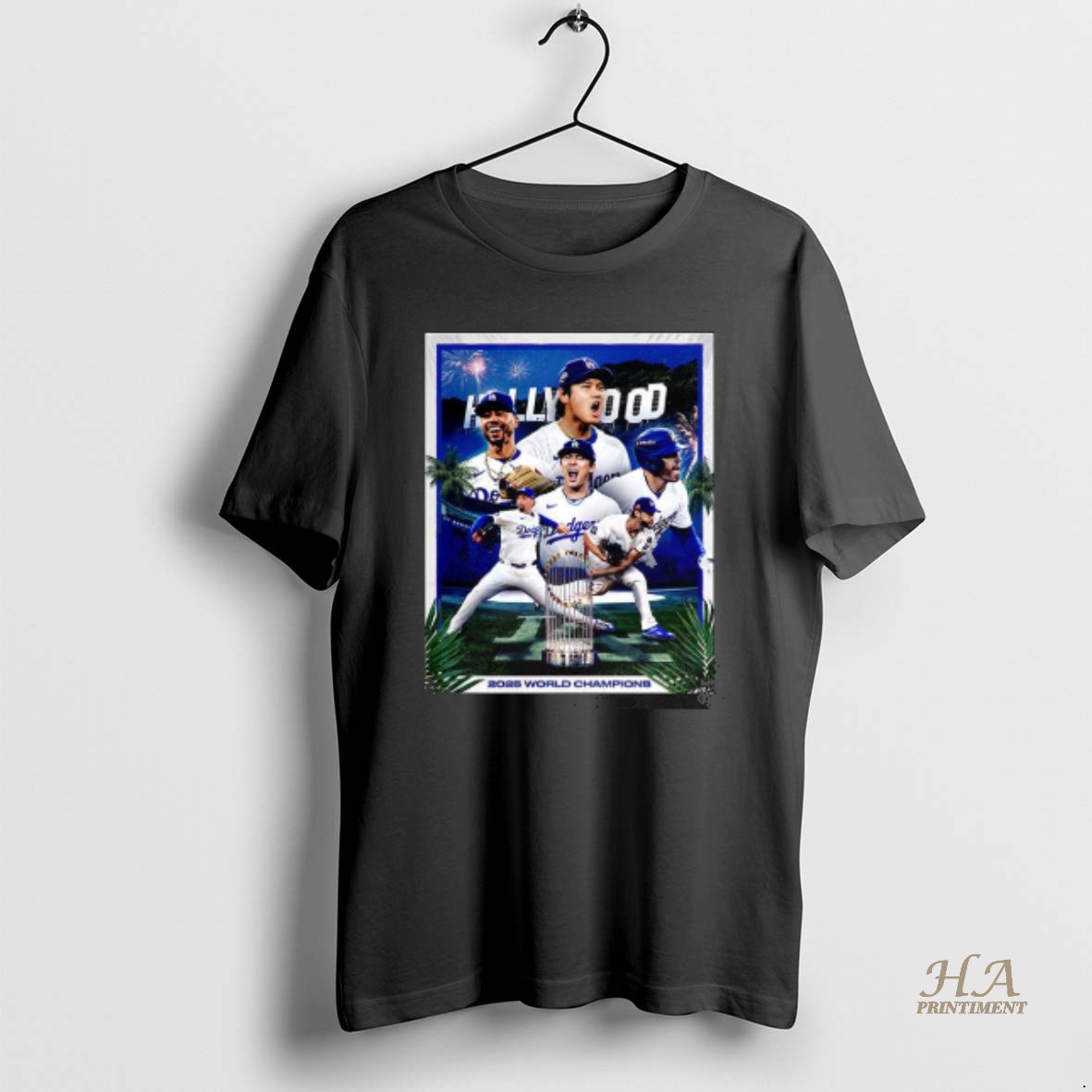Official Los Angeles Dodgers Hollywood Back To Back World Series Champions T Shirt