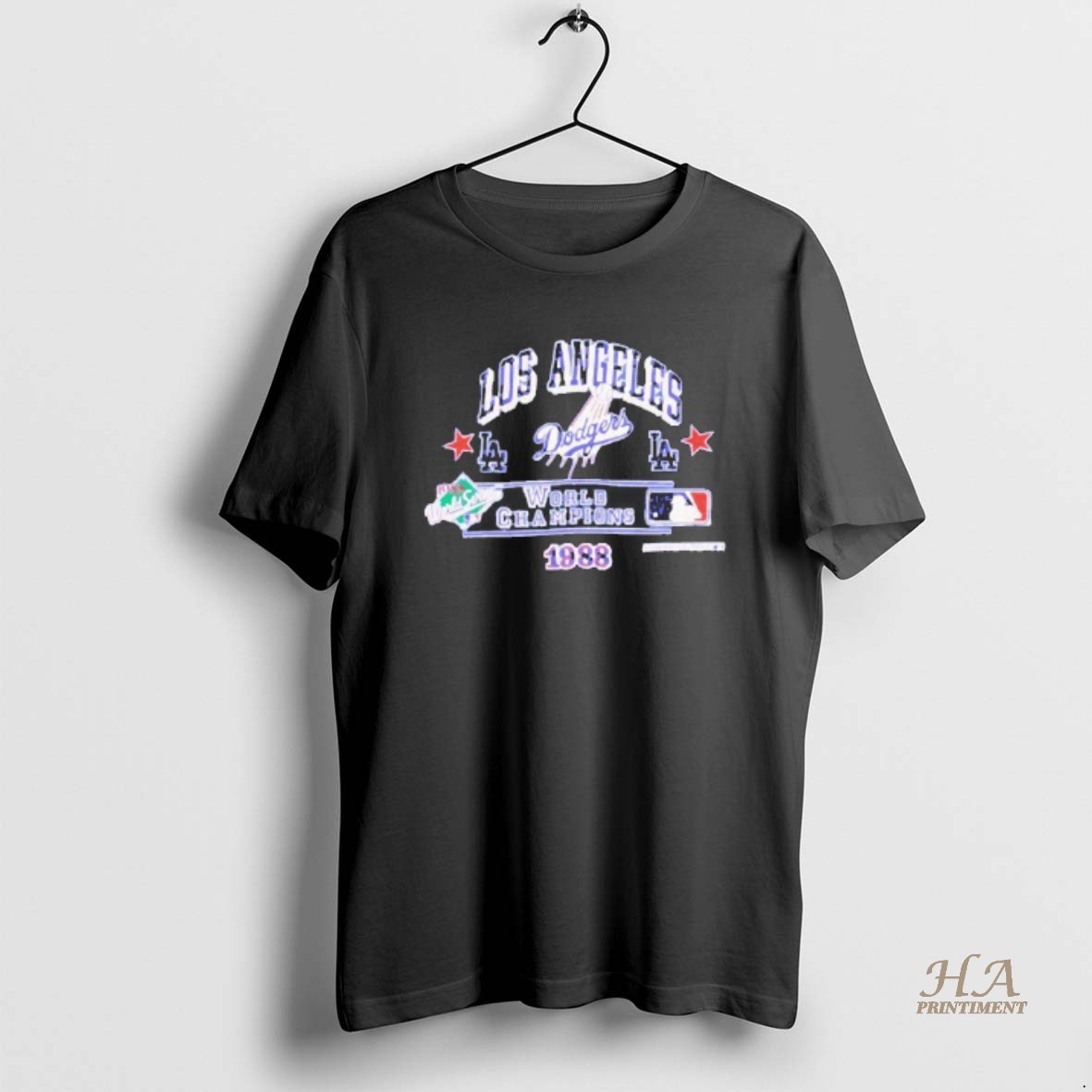 Official Los Angeles Dodgers Mlb World Series Champions 1988 Blackshirt T Shirt