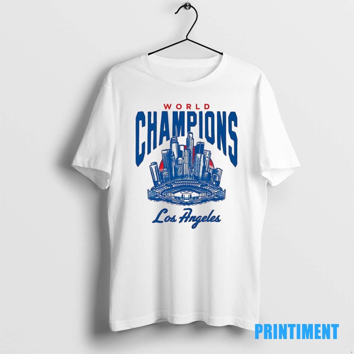 Official Los Angeles Dodgers Skyline 2025 World Series Champions Tee Sweater Hoodie