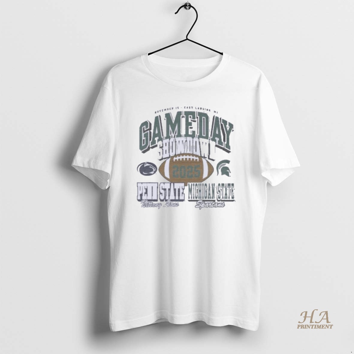Official Michigan State Spartans Vs Penn State Nittany Lions 2025 Gameday Showdown T Shirt