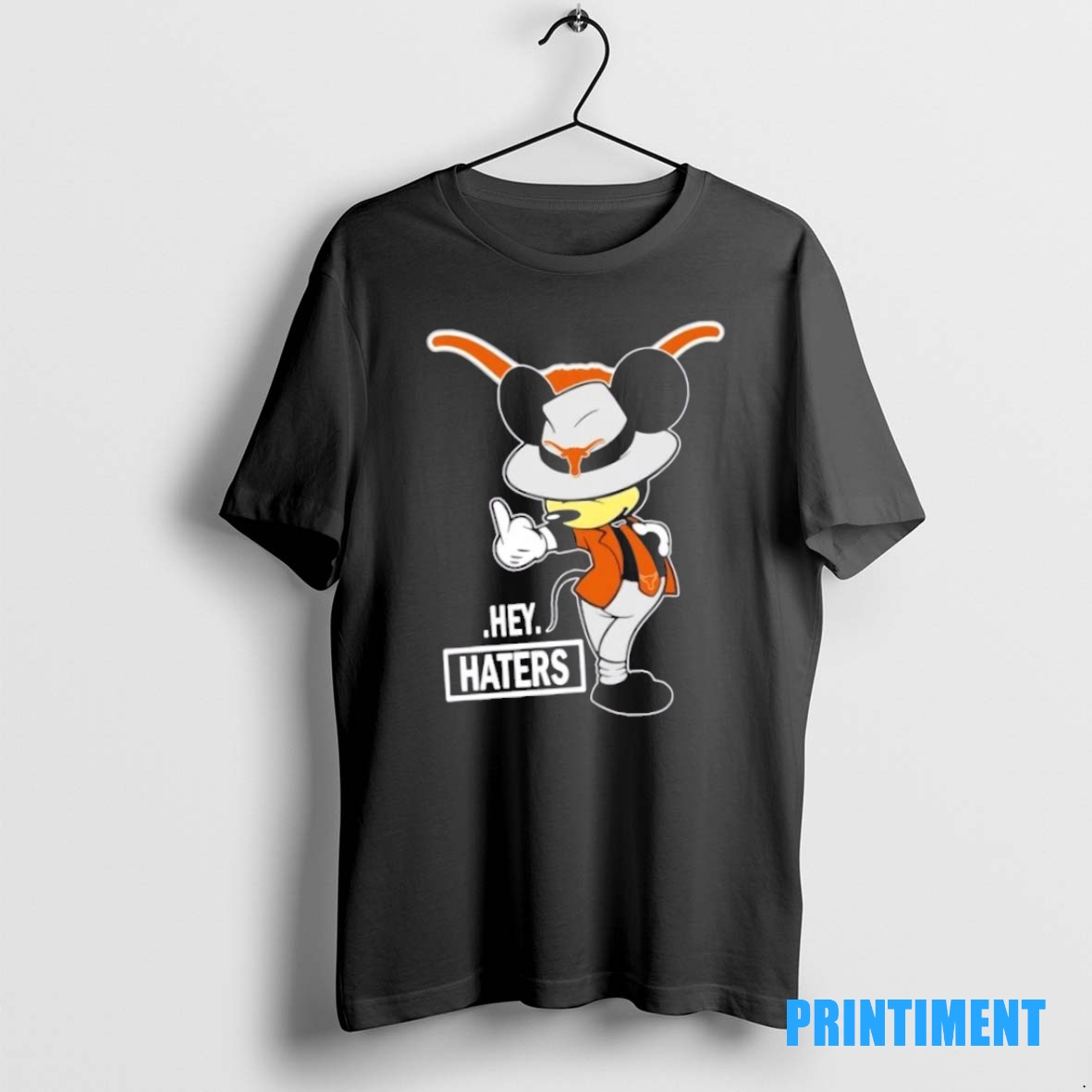 Official Mickey Hey Hater Texas Longhorns Football Tee Sweater Hoodie