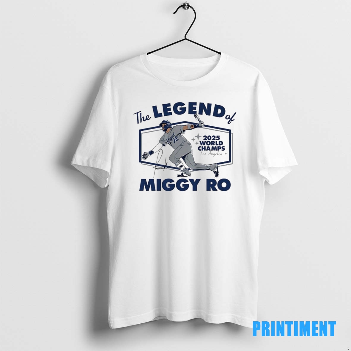 Official Miguel Rojas The Legend Of Miggy Ro Dodgers 2025 World Champs Signature Tee Sweater Hoodie