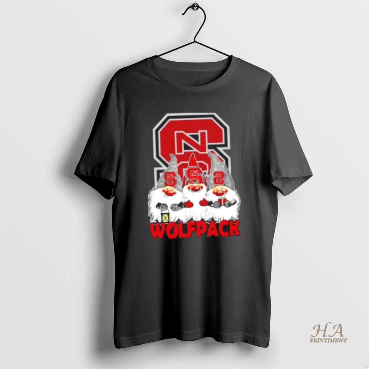 Official Nc State Wolfpack X Gnomes Xmas Christmas T Shirt
