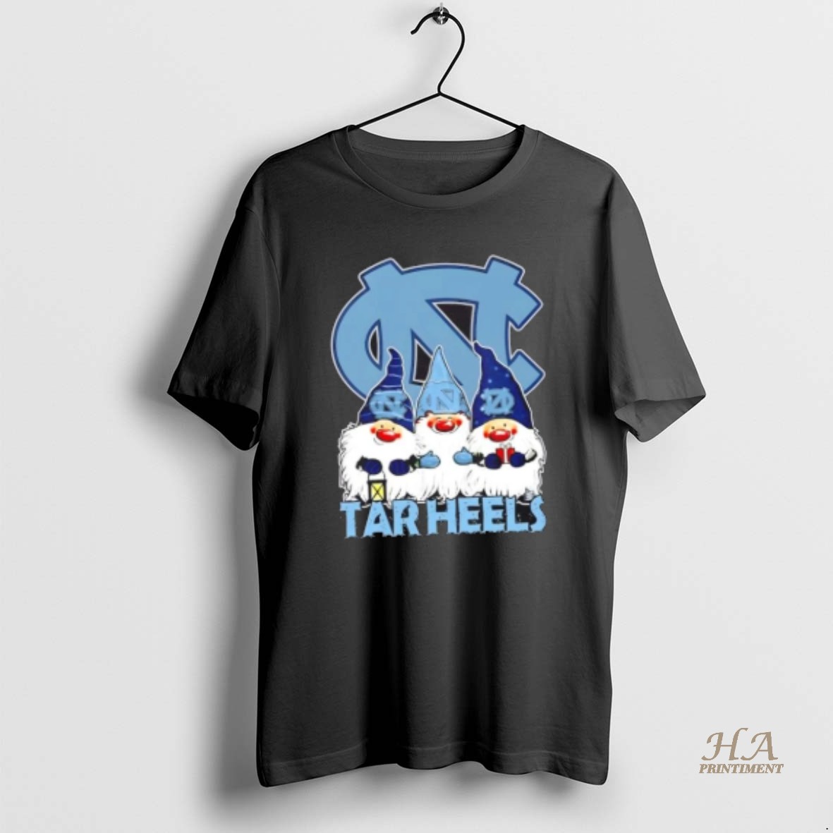 Official North Carolina Tar Heels X Gnomes Xmas Christmas T Shirt