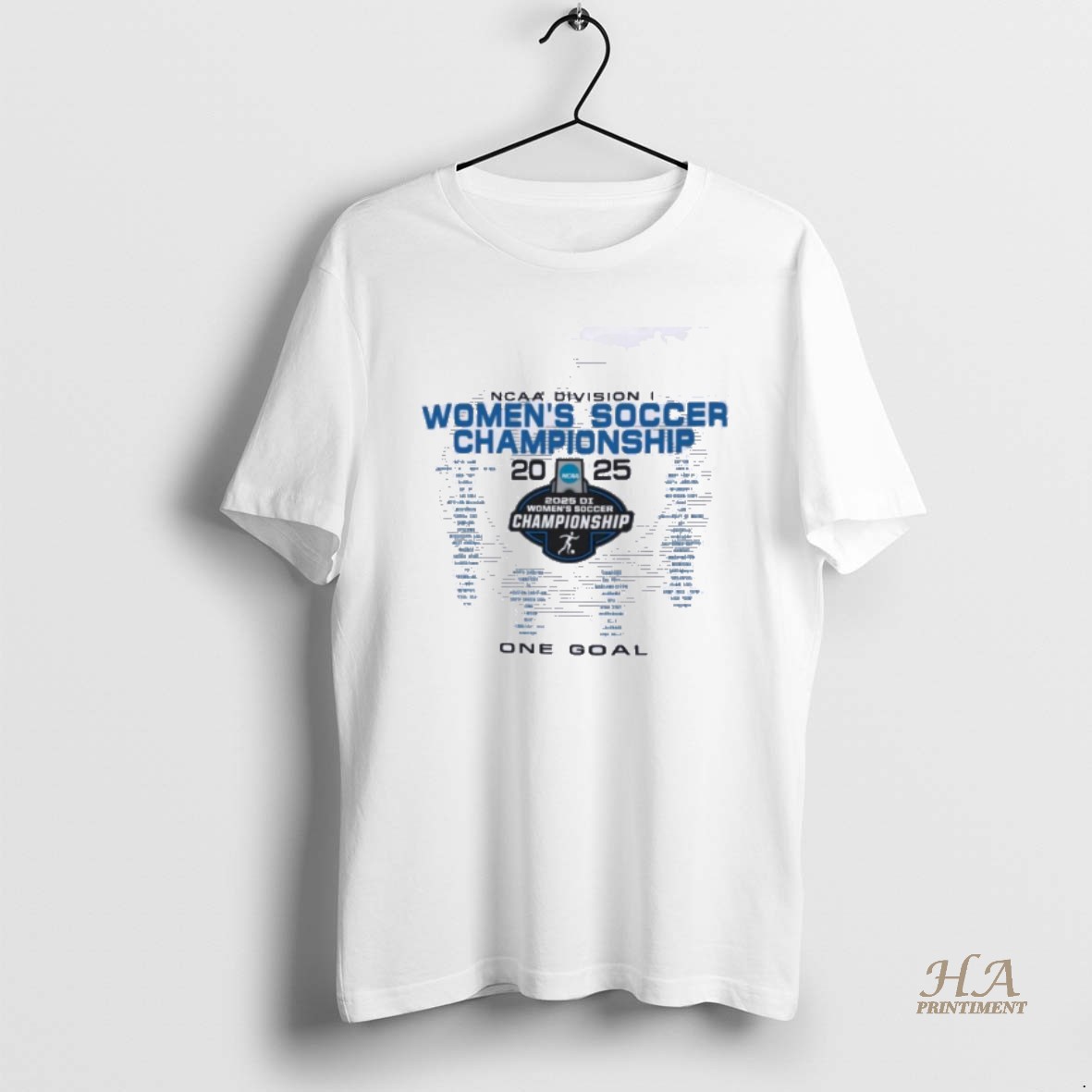 Official One Goal Ncaa Di Womens Soccer Championship T Shirt