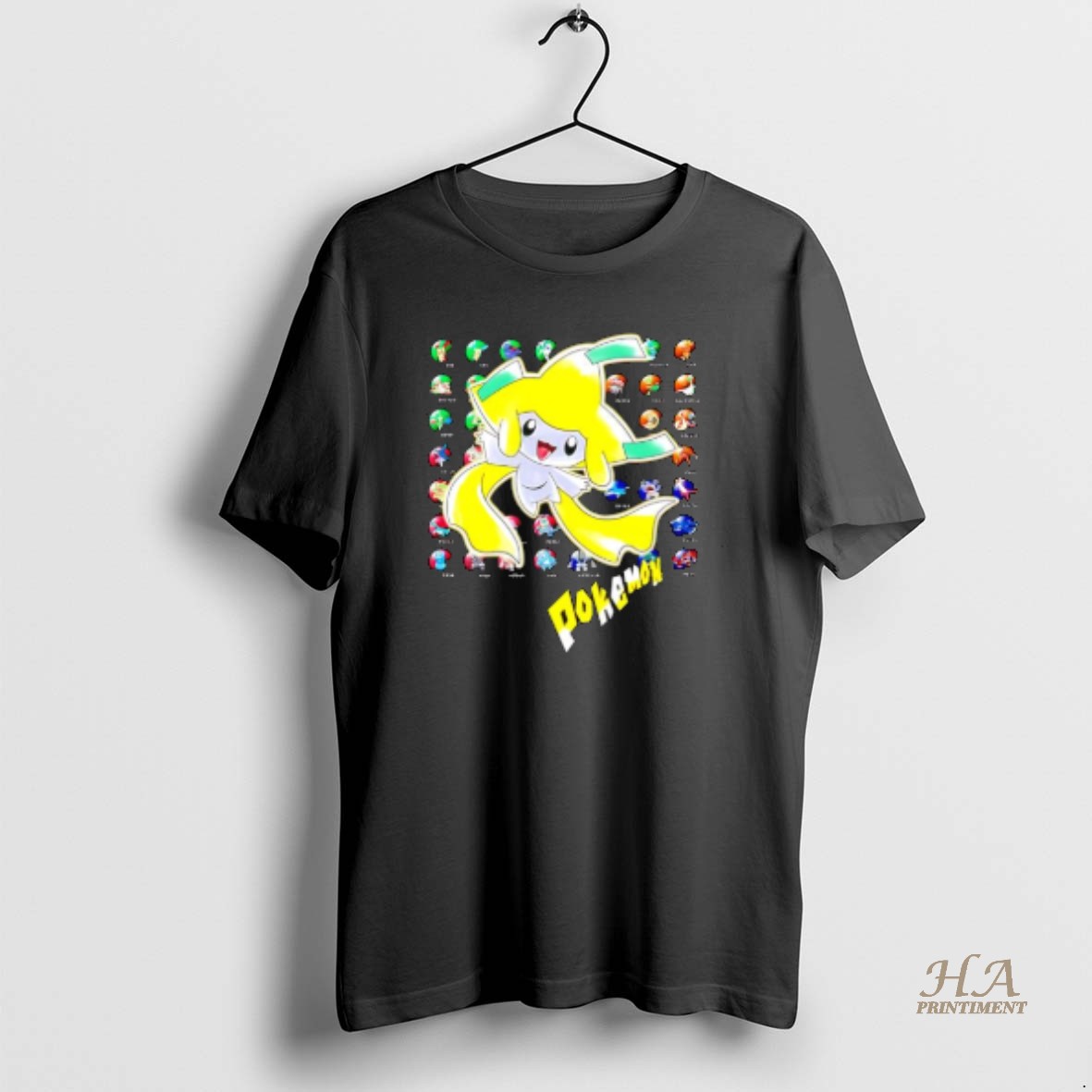 Official Pokemon Jirachi Features The Mythical T Shirt