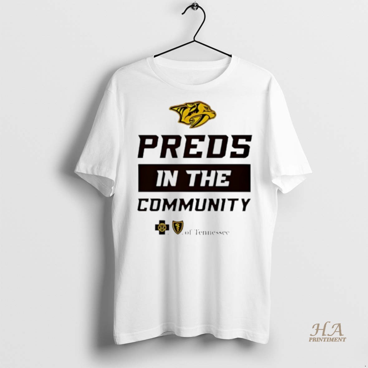 Official Preds In The Community Nashville Predators Logo Shirt Hoodie