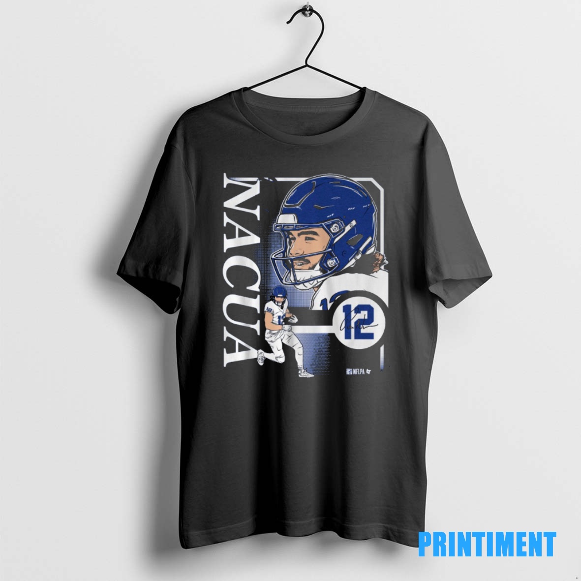 Official Puka Nacua Collage Frame Los Angeles Rams Nfl Signature Tee Sweater Hoodie