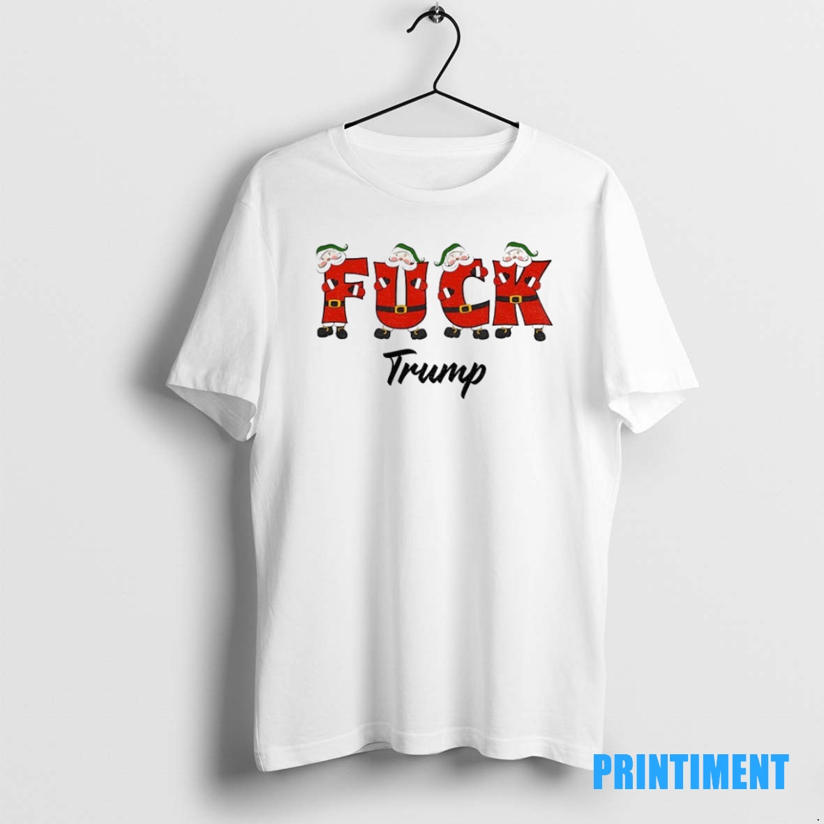 Official Santa Claus Fuck Trump Anti Trump Christmas 2025 Tee Sweater Hoodie