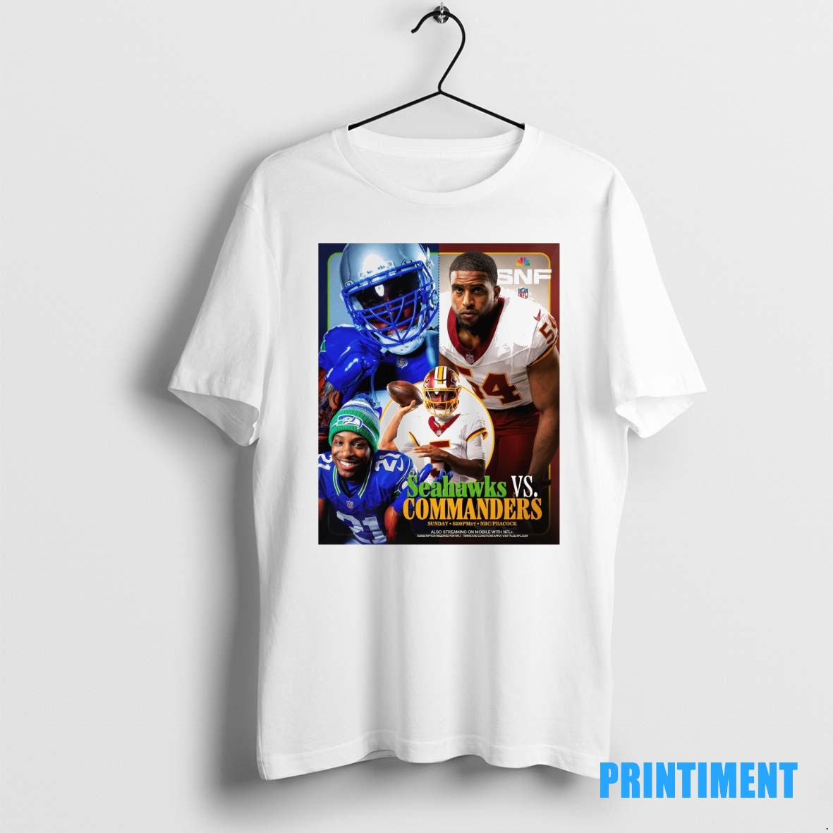 Official Seattle Seahawks Vs Washington Commanders Super Bowl Era Nfl Game Legend Art Monk Tee Sweater Hoodie