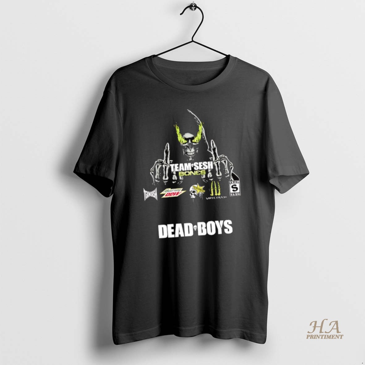 Official Skeleton Team Sesh Bones Dead Boys Shirt