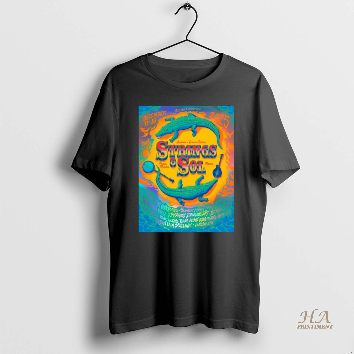 Official Strings Sol Puerto Morelos Mexico Event December 11 15 2025 T Shirt