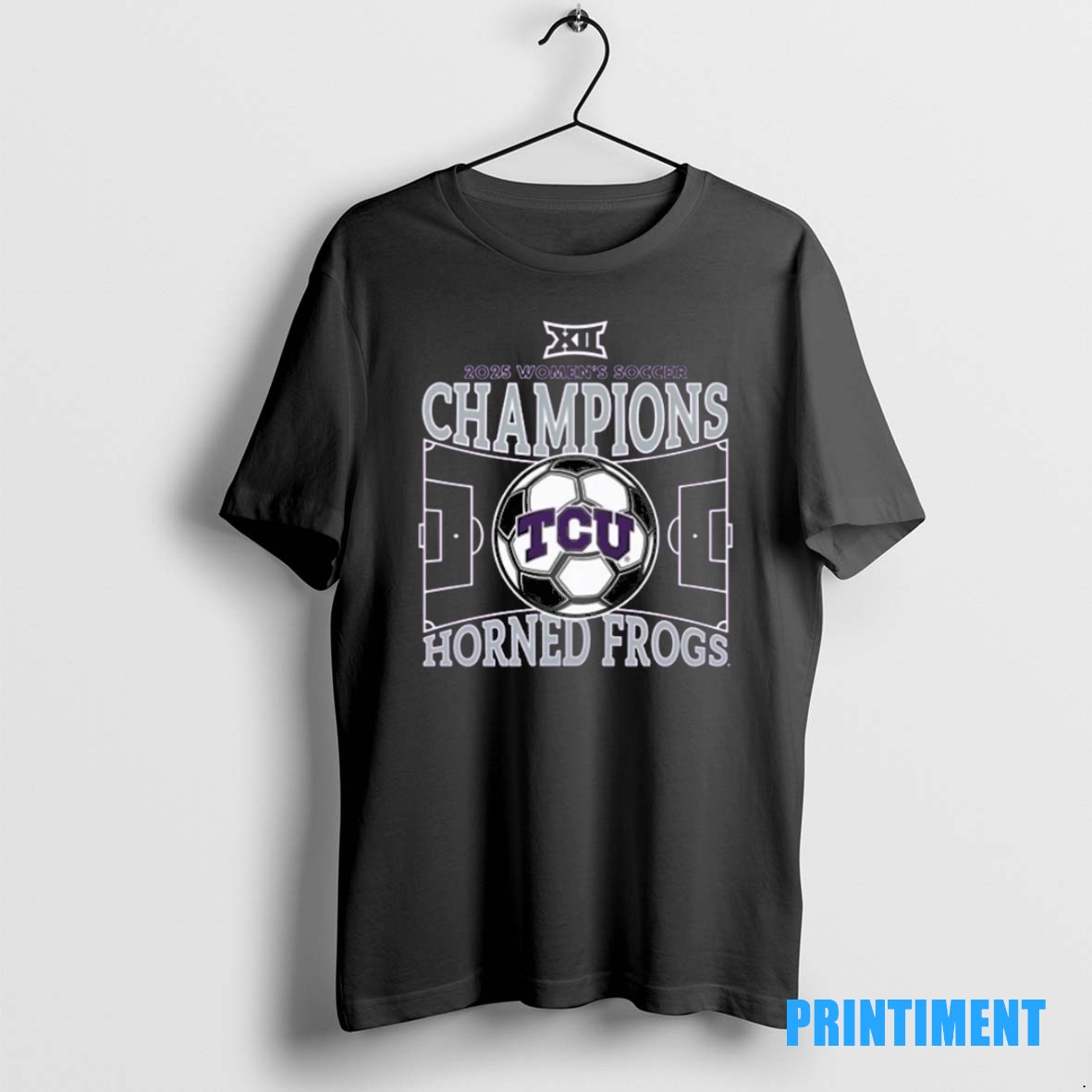 Official Tcu Horned Frogs Texas Christian University Womens Soccer 2025 Big 12 Regular Season Champions Tee Sweater Hoodie