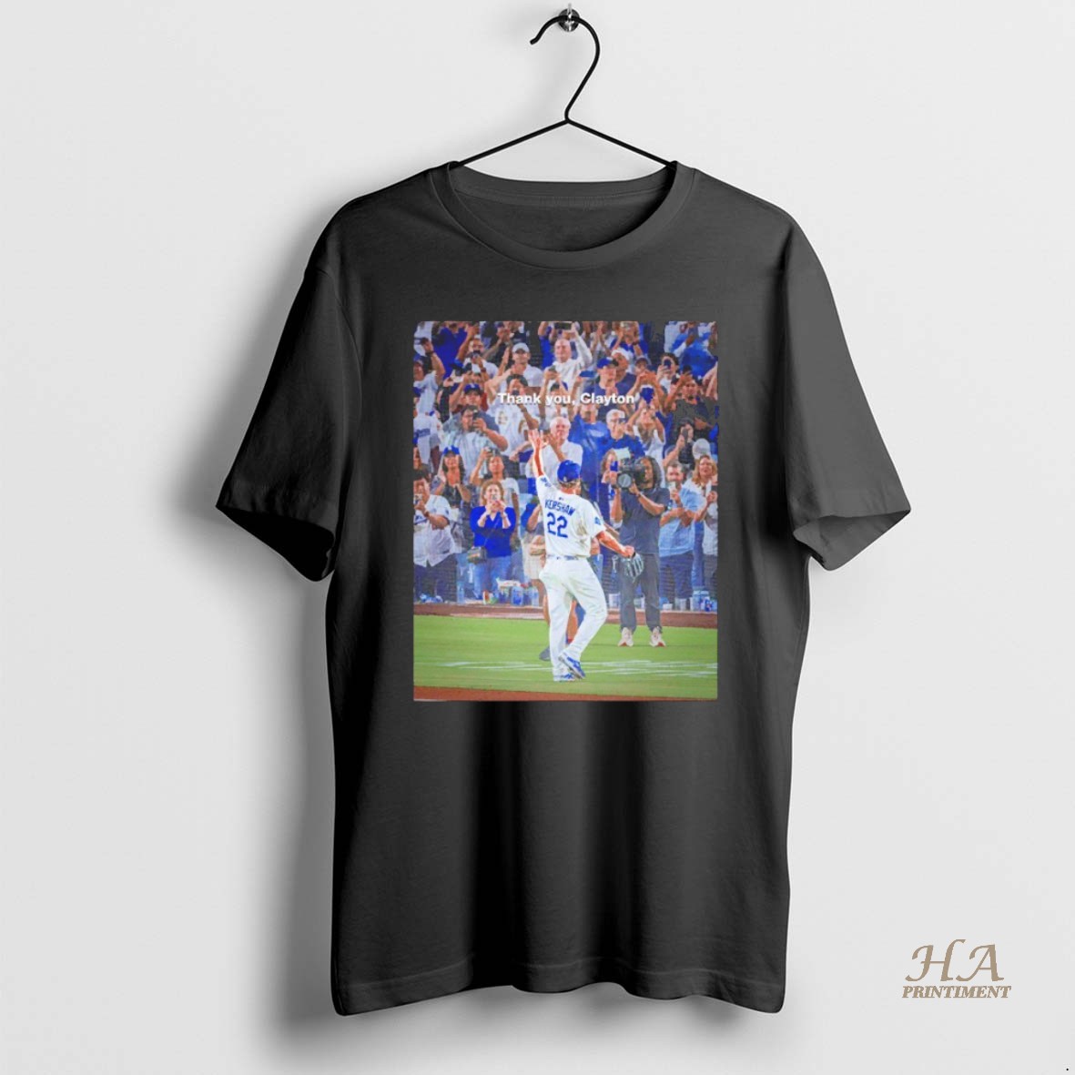 Official Thank You Clayton Kershaw Los Angeles Dodgers Blackshirt Shirt