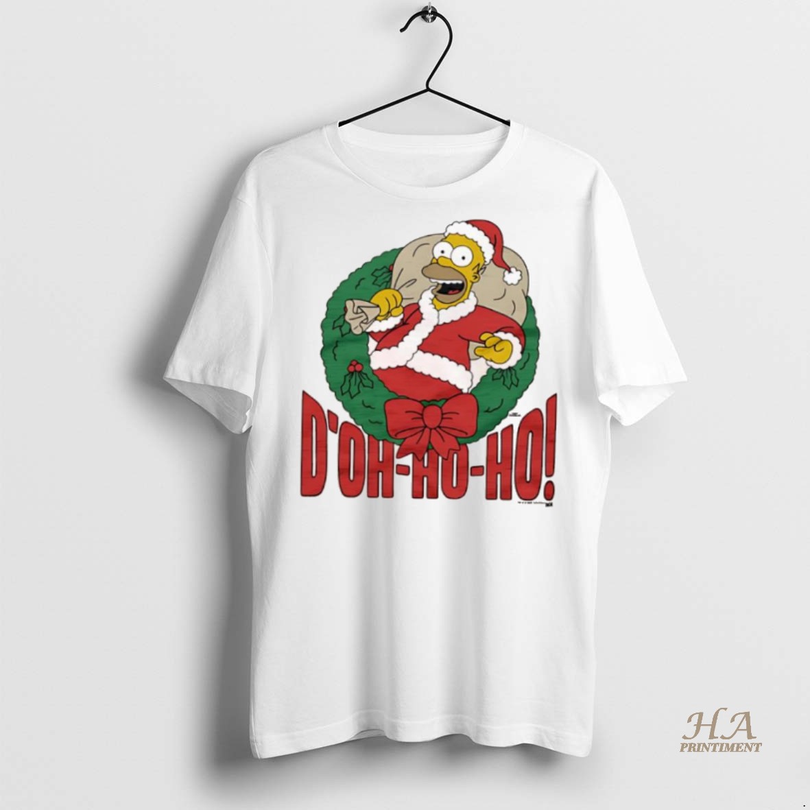 Official The Simpsons Homer Doh Ho Ho Christmas Chaos Shirt Hoodie