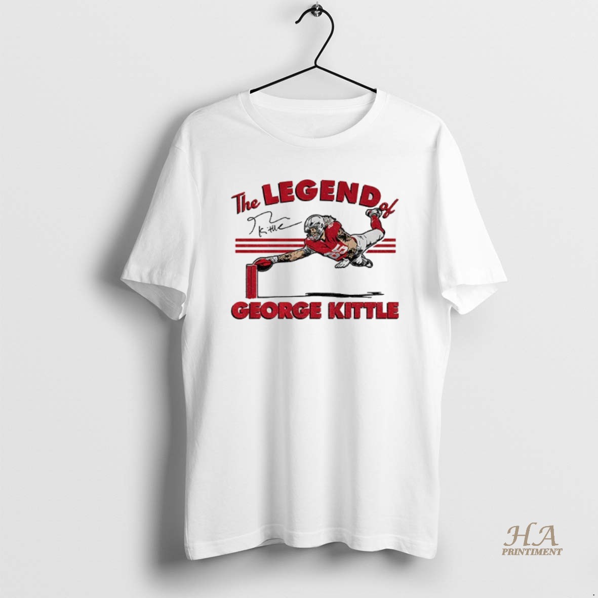 Official The Legend Of George Kittle San Francisco 49ers Nfl Signature Shirt