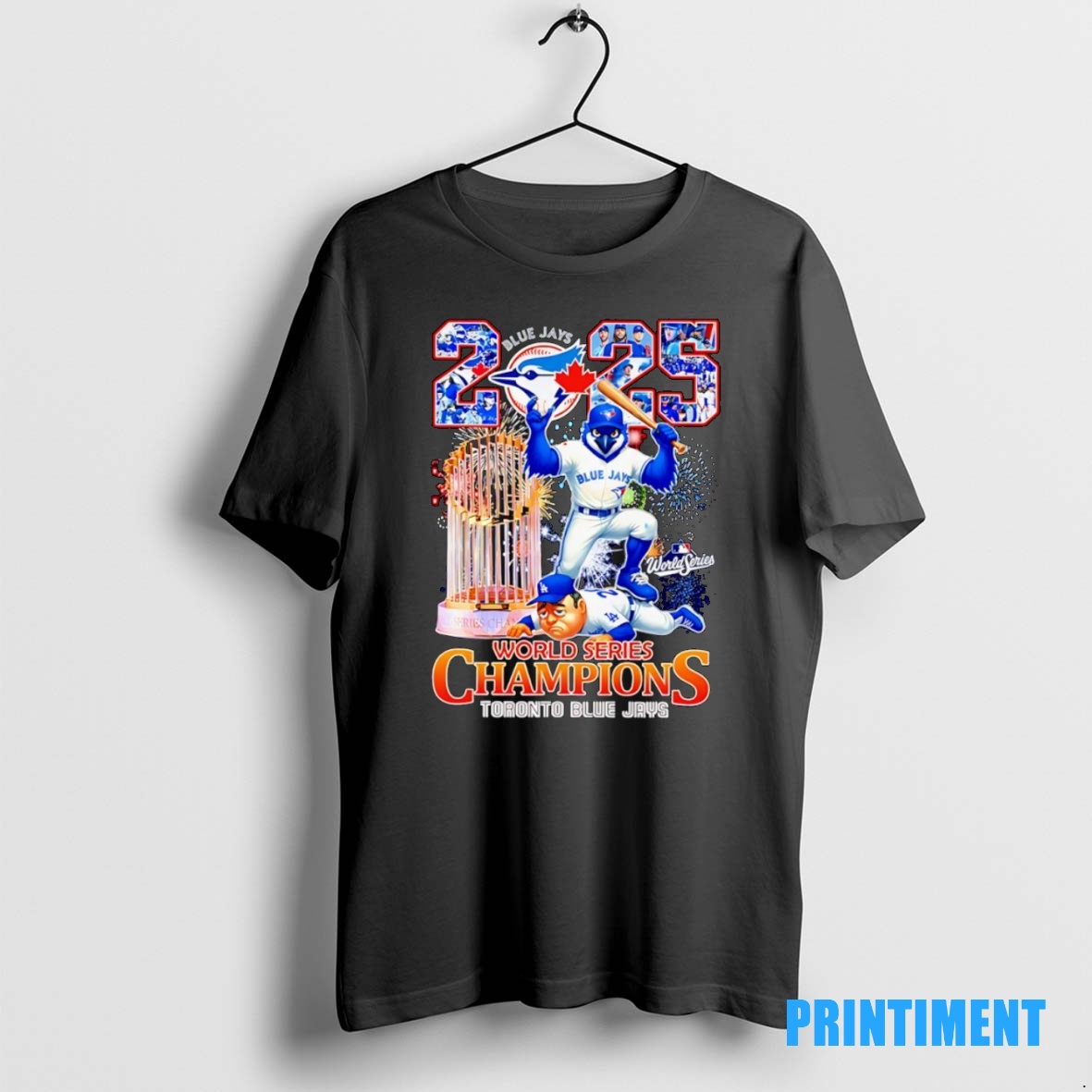 Official Toronto Blue Jays 2025 Baseball World Series Champions Mascot Vintage Tee Sweater Hoodie