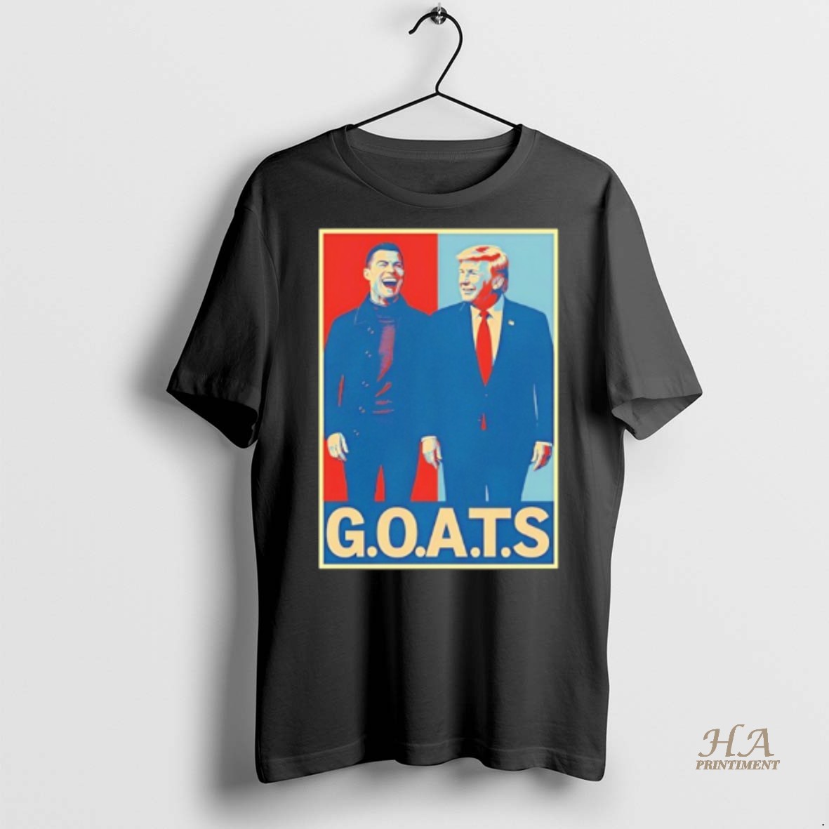 Official Trump And Ronaldo Goats Dark 2025 Shirt Hoodie