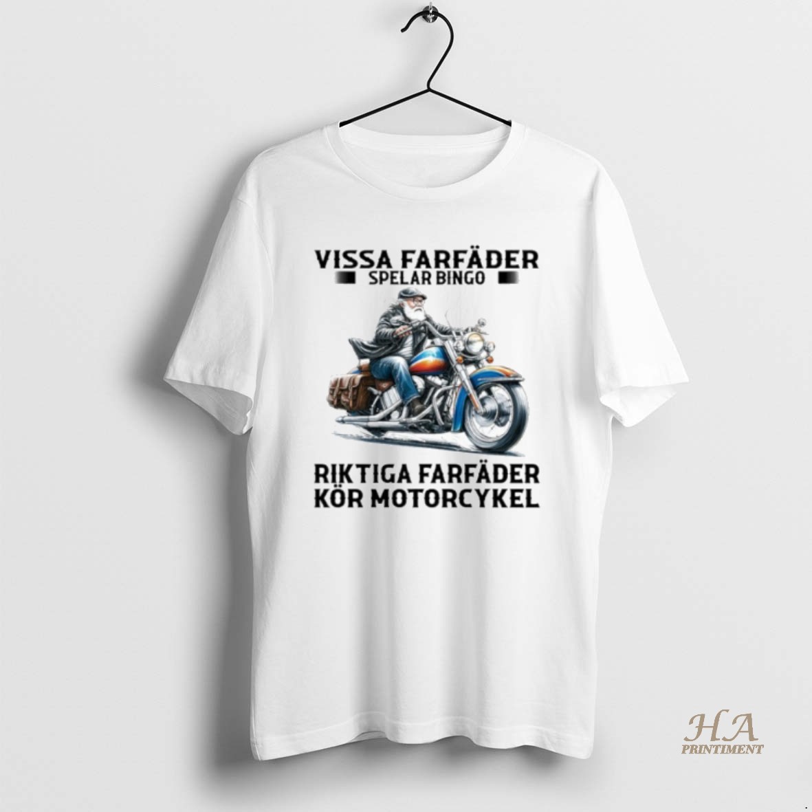 Official Vissa Forfader Spelar Bingo Riktiga Forfader Kor Motorcykel T Shirt