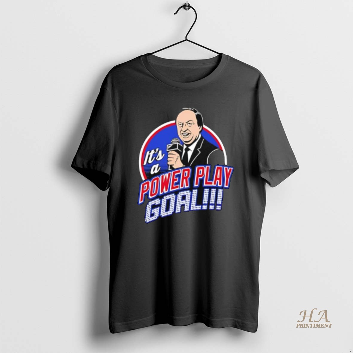 Official We Bleed Blue Rangers Sam Rosen Its A Power Play Goal Graphic T Shirt