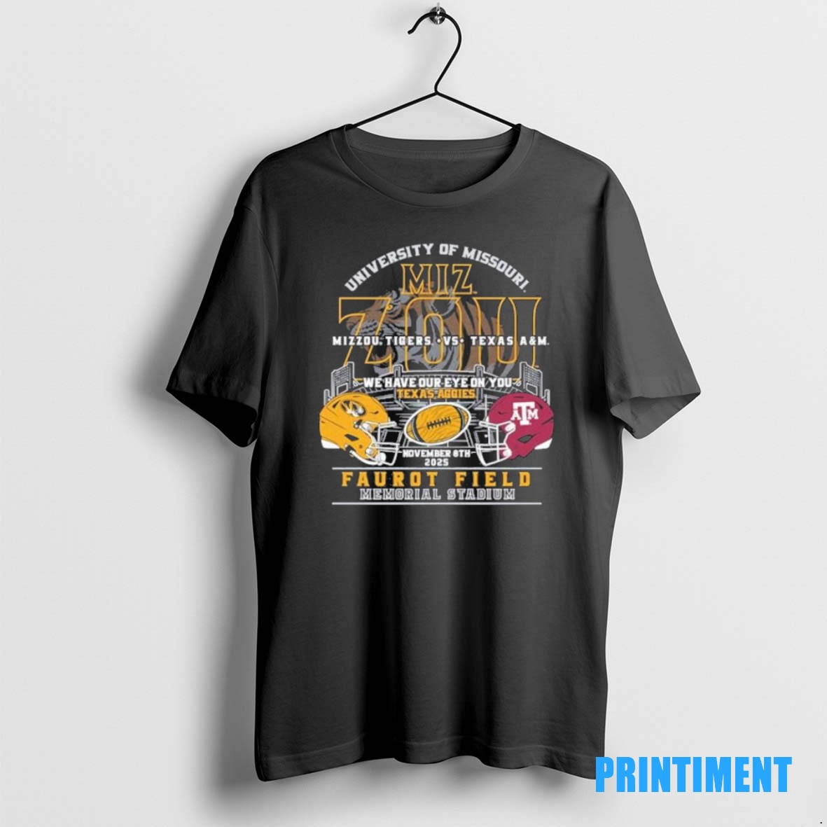 Official We Have Our Eye On You Missouri Tigers Vs Texas Am Aggies Tee Sweater Hoodie