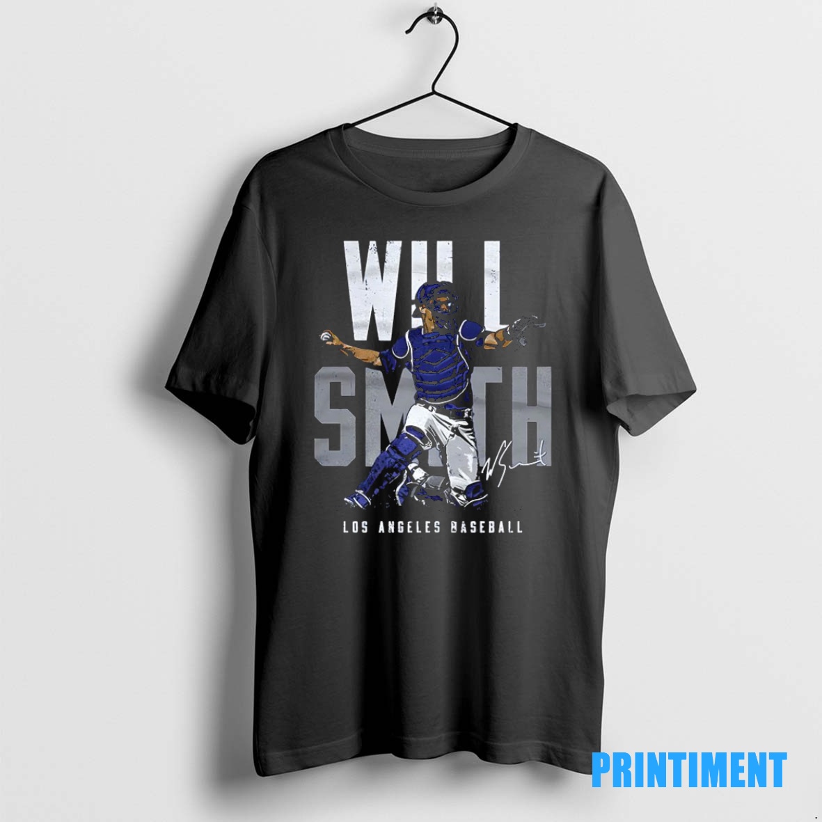 Official Will Smith Los Angeles Dodgers World Series Champions 2025 Name Blocks Signature Tee Sweater Hoodie