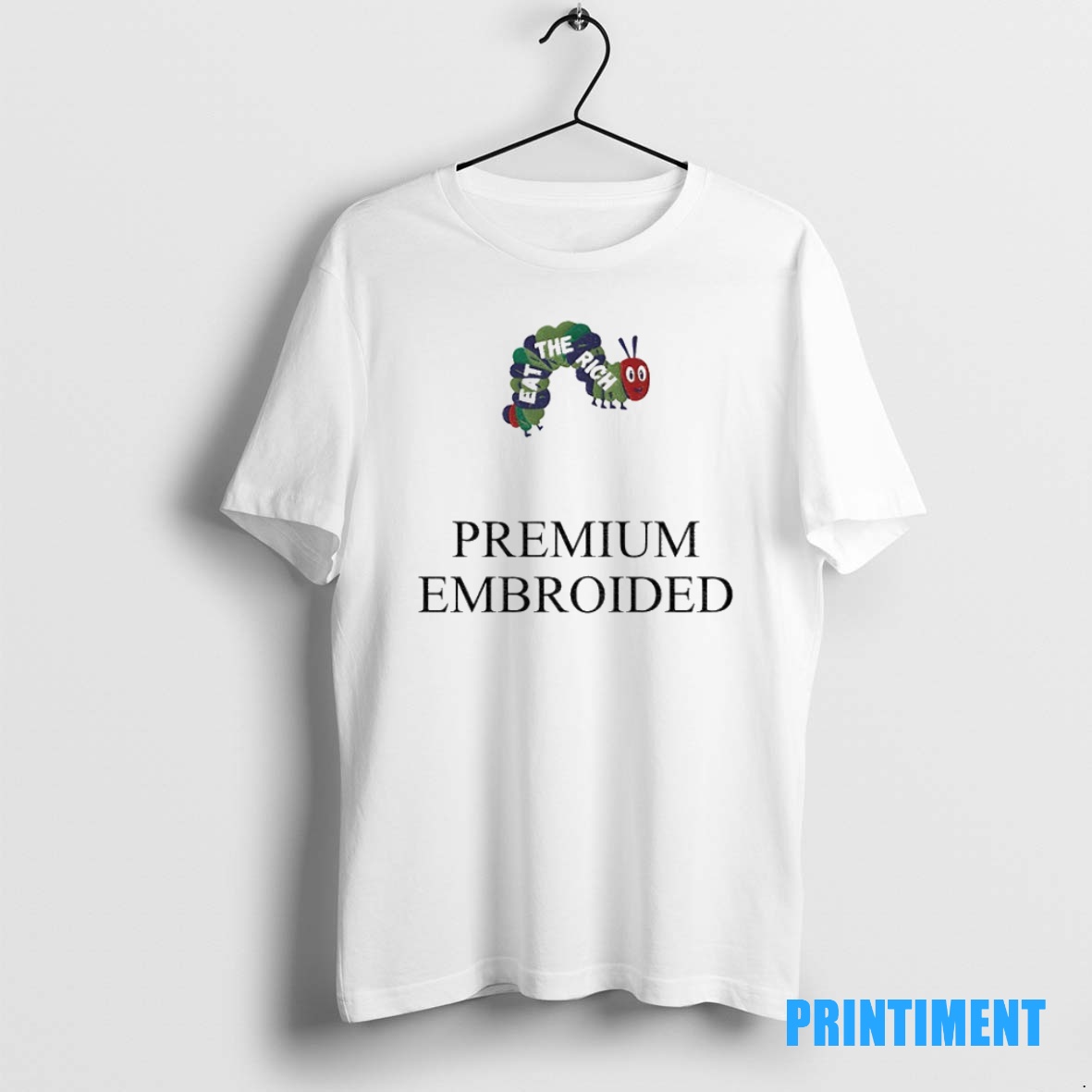 Official Worm Eat The Rich Premium Embroidered Anti Capitalist Tee Sweater Hoodie