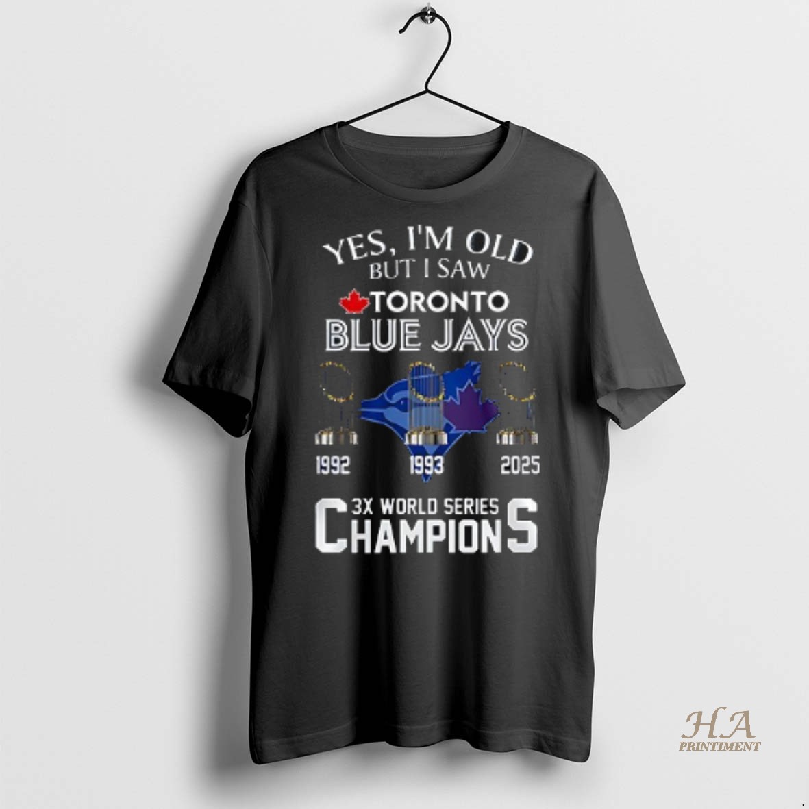 Official Yes Im Old But I Saw Toronto Blue Jays 3x World Series Champions Team Signature Shirt Hoodie