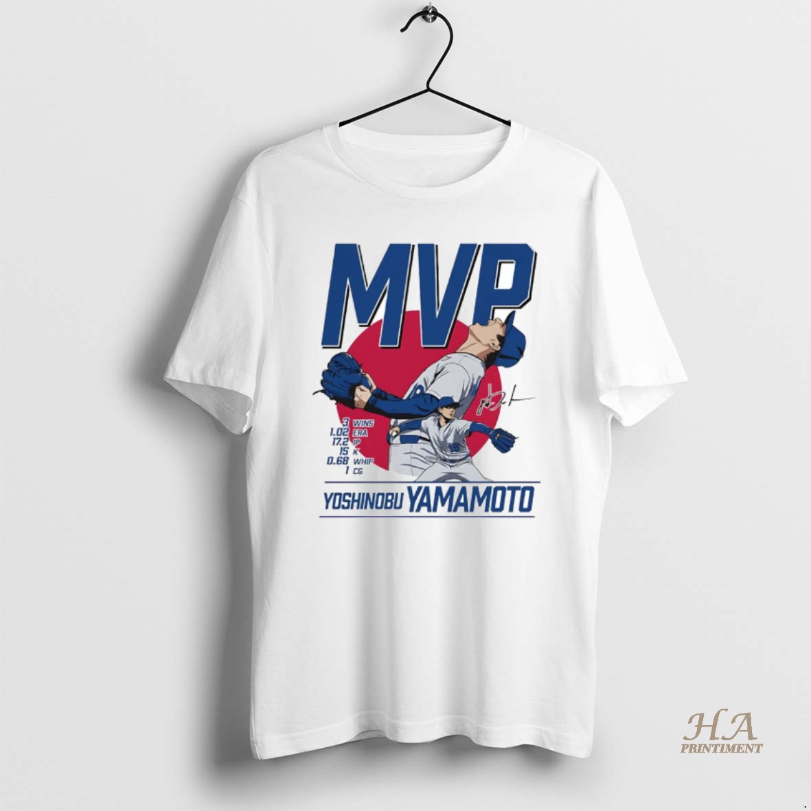 Official Yoshinobu Yamamato Series Mvp T Shirt