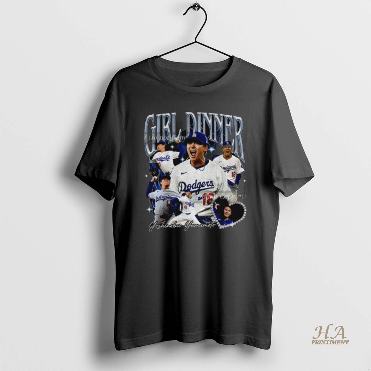 Official Yoshinobu Yamamoto Mvp Girl Dinner Los Angeles Dodgers World Series Champions 2025 Graphic Shirt