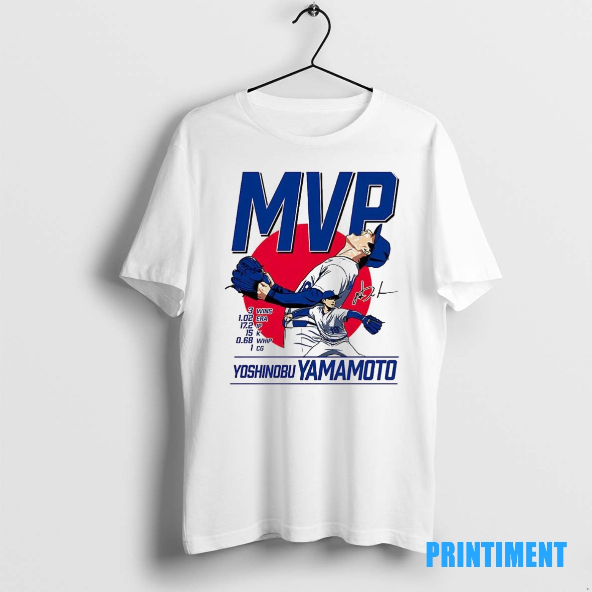 Official Yoshinobu Yamamoto World Series 2025 Mvp Sun Signature Tee Sweater Hoodie