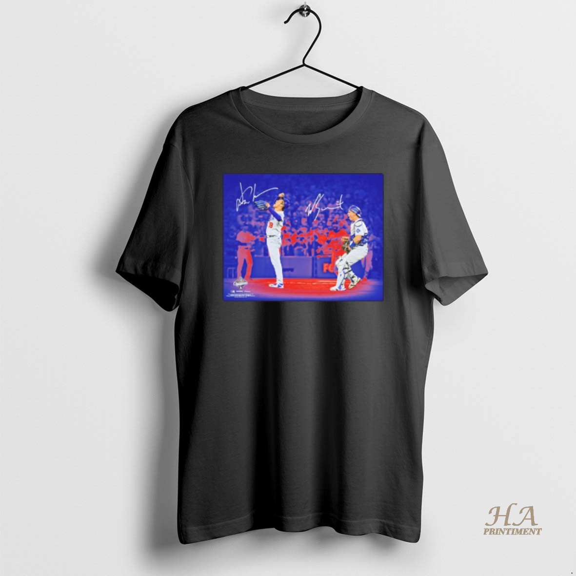 Official Yoshinobu Yamamoto And Will Smith Dodgers 2025 Mlb World Series Champions Autographed Shirt