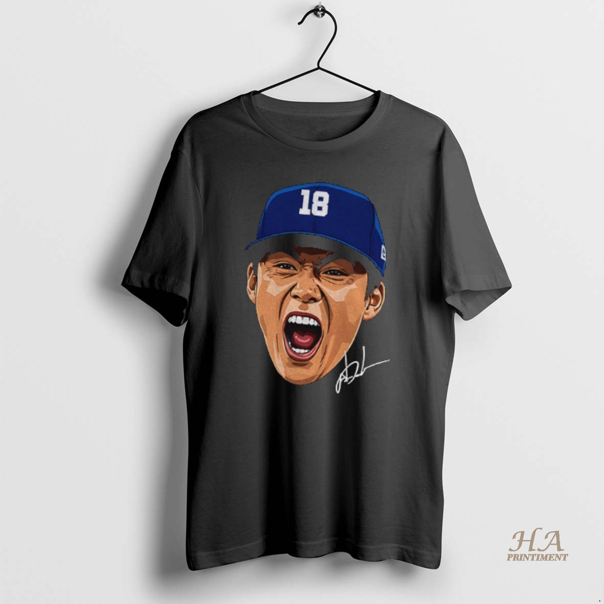 Official Yoshinobu Yamamoto Screaming Big Face Los Angeles Dodgers Mvp Baseball World Series 2025 Signature Shirt
