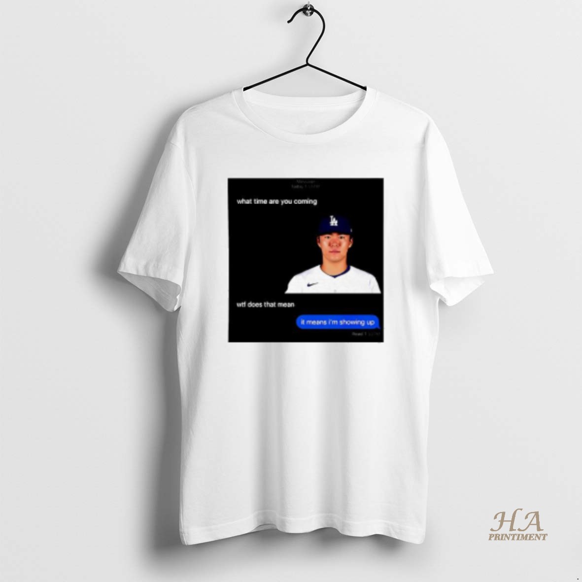 Official Yoshinobu Yamamoto What Time Are You Coming Graphic T Shirt