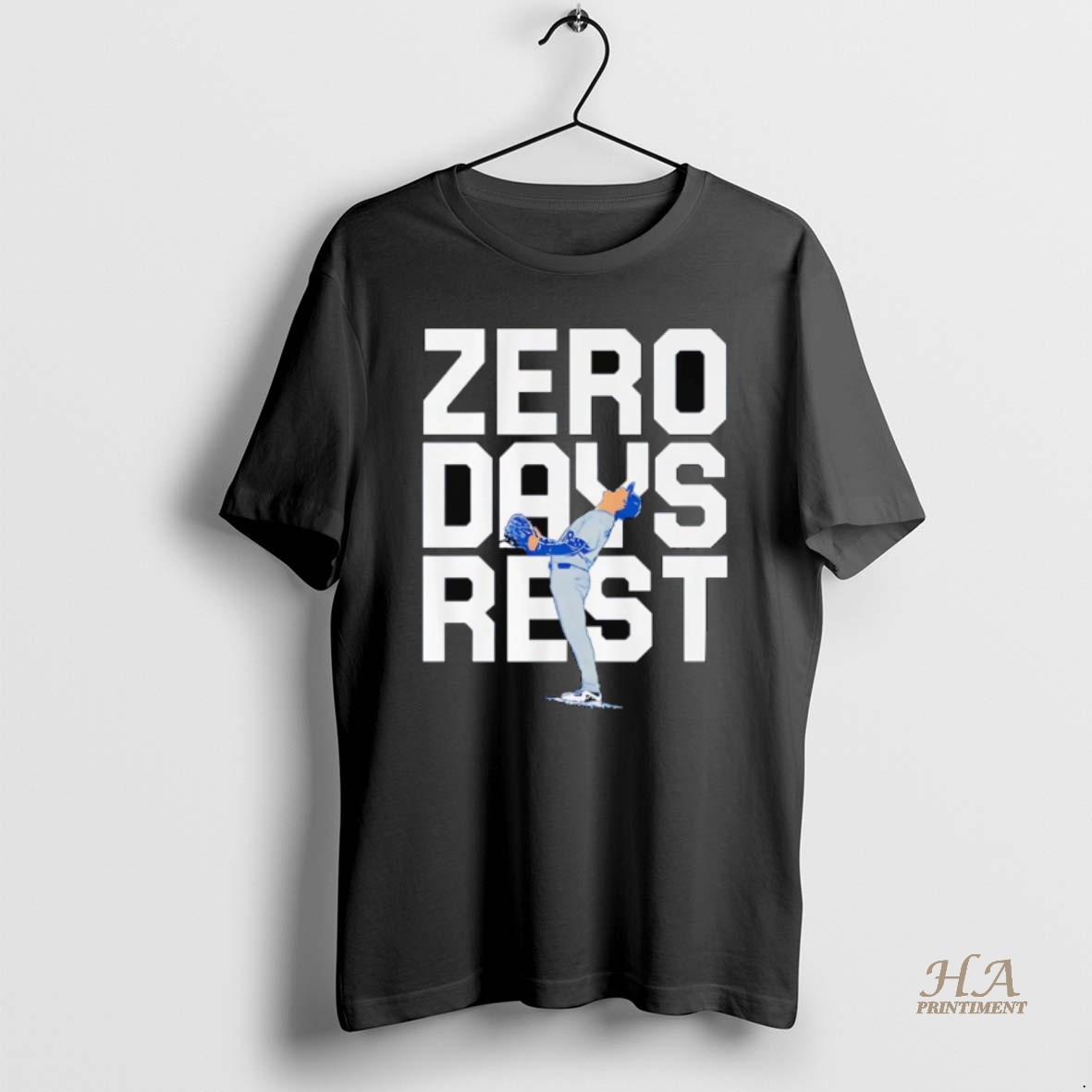 Official Yoshinobu Yamamoto Zero Days Rest La Dodgers T Shirt