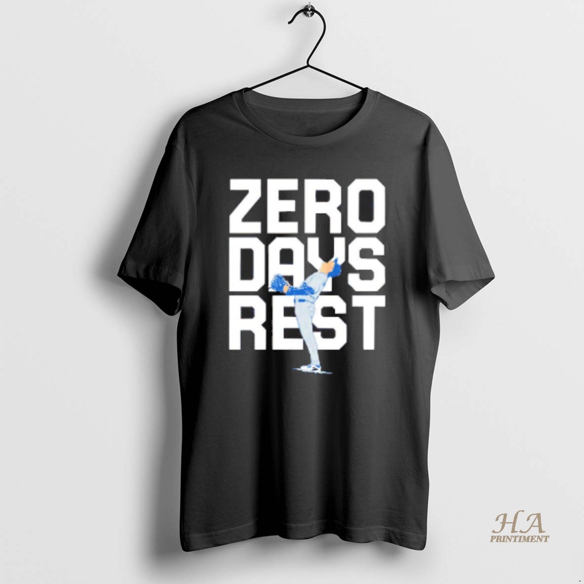 Official Zero Days Rest Yoshinobu Yamamoto La Dodgers Blackshirt T Shirt