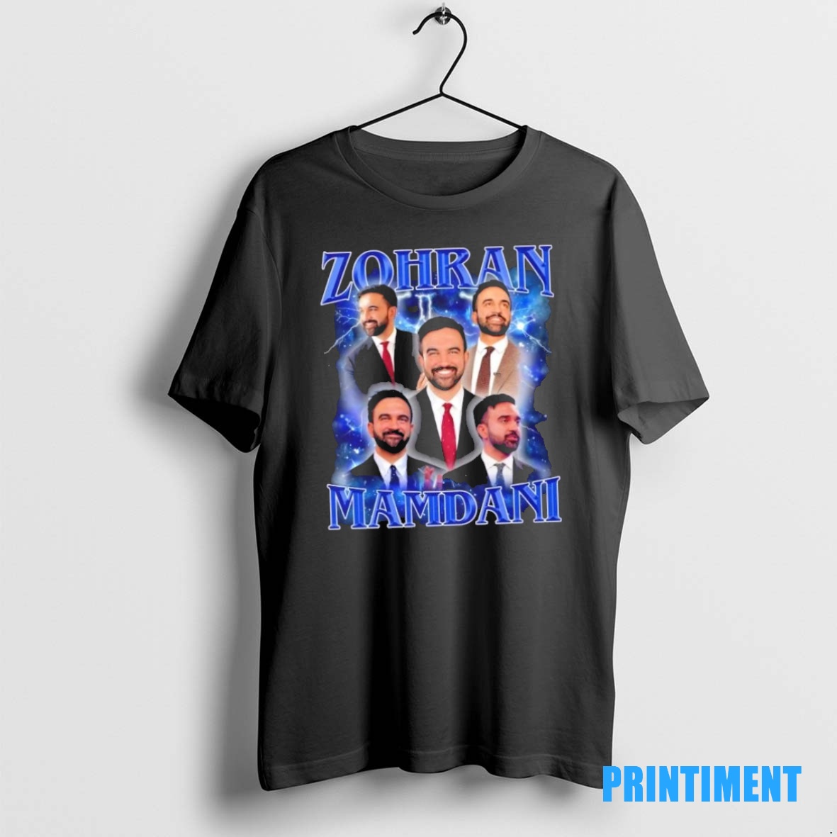 Official Zohran Mamdani Lightning Graphic Tee Sweater Hoodie