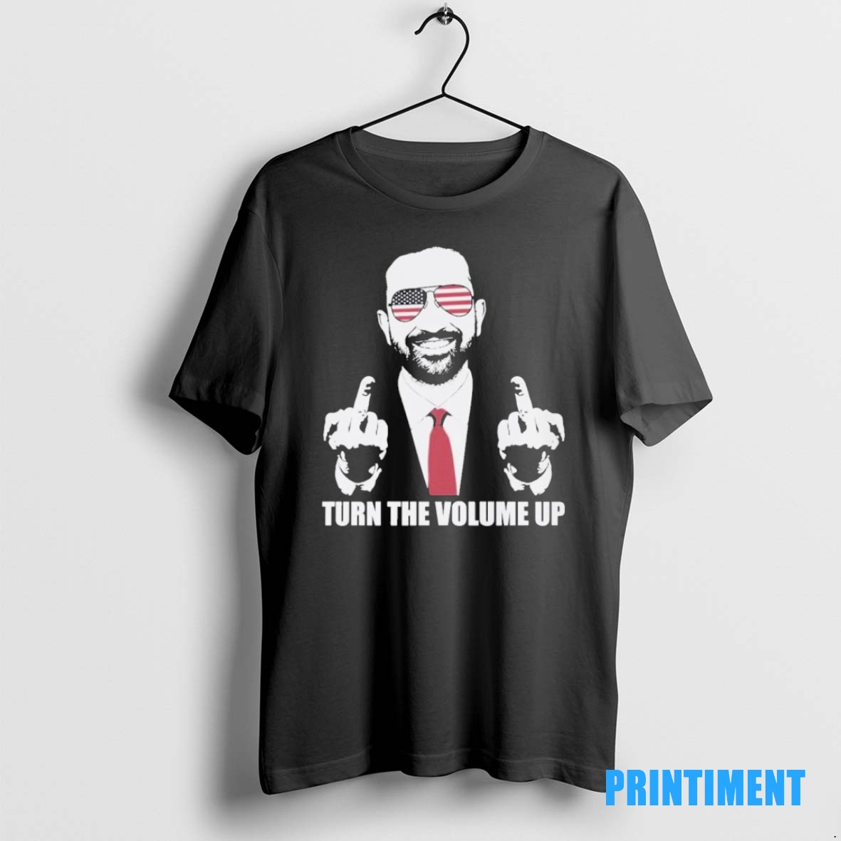 Official Zohran Mamdani Middle Finger Turn The Volume Up Tee Sweater Hoodie