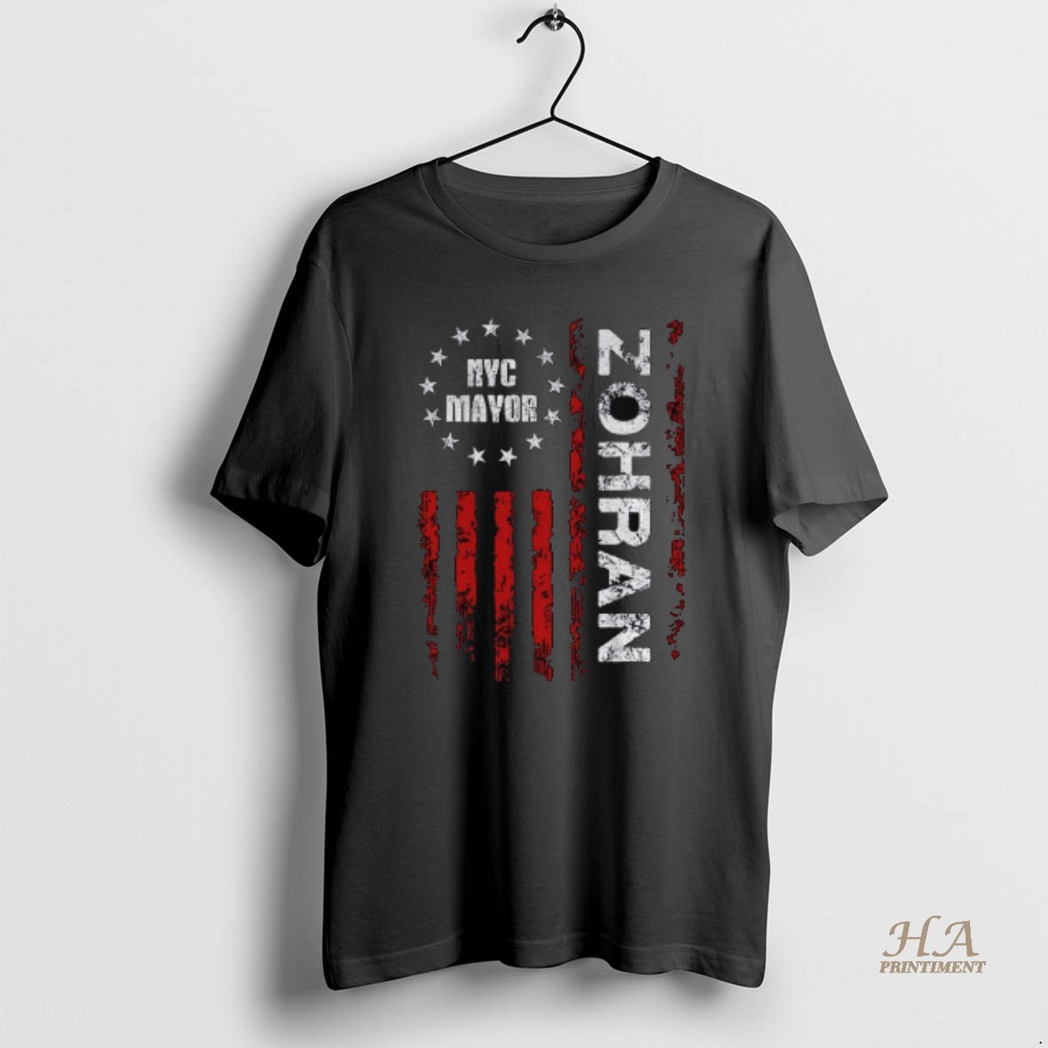 Official Zohran Mamdani Nyc Mayor 2025 Patriotic Political Campaign Flag T Shirt