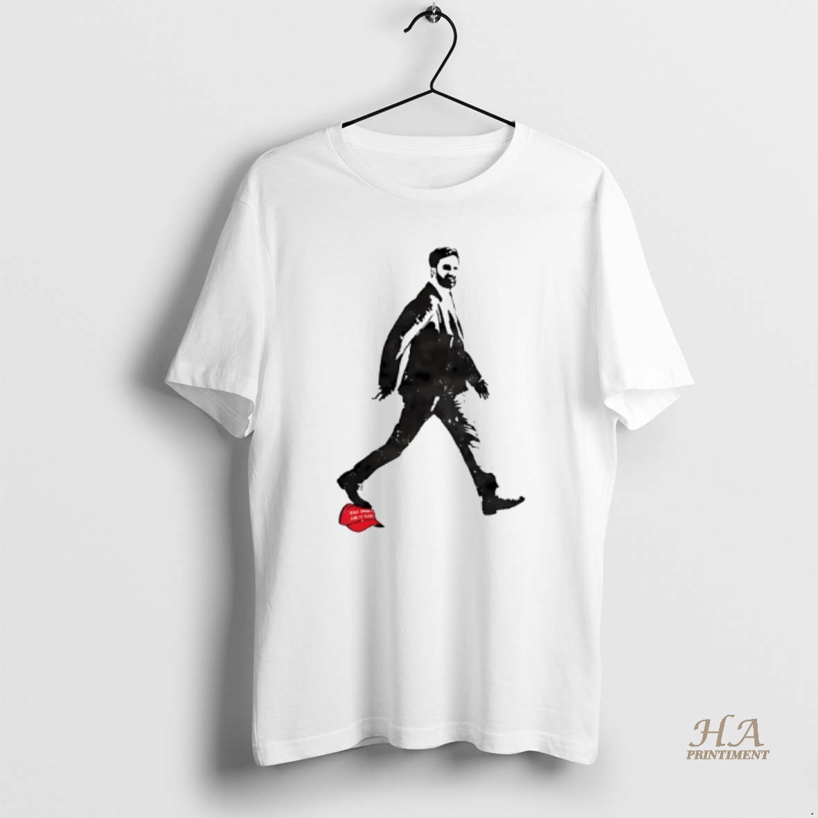 Official Zohran Mamdani Stepping On Red Hat T Shirt