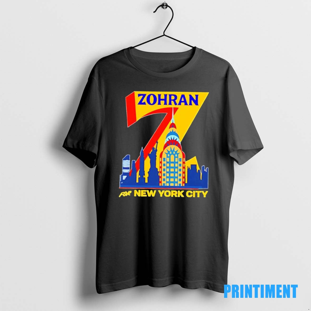 Official Zohran Mamdani Zohran For Mayor Of New York City Skyline Tee Sweater Hoodie